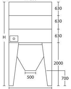 Silo Mod. 11.66m³ 200/60°H4190 M&M